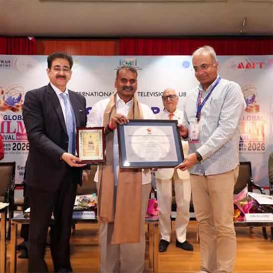 Prasar Bharati CEO Gaurav Dwivedi Presented with Life Membership of International Film and Television Research Centre