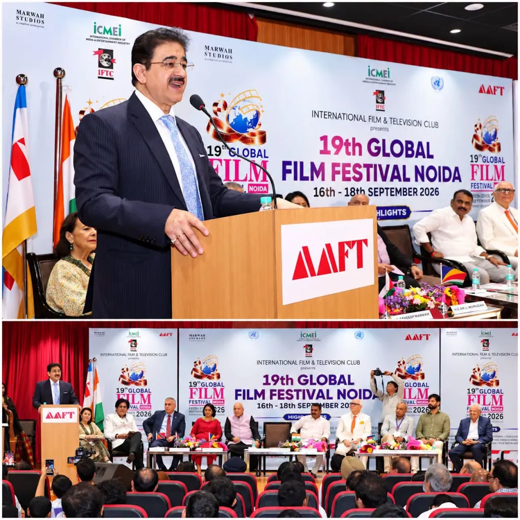 Dr. Sandeep Marwah Highlights Four Decades of Building North India’s Creative Ecosystem at 19th Global Film Festival Noida
